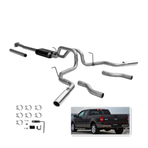 Cat-back American exhaust system for 2009- 2014 Ford F-150 with a 4.6L or 5.0L or 5.4L engine
