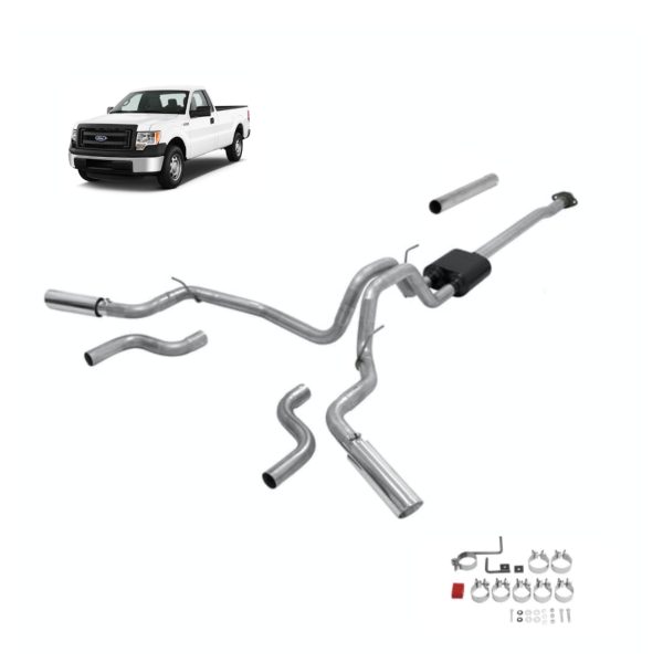 High Performance Cat Back exhaust fit 2015-20 Ford F-150 Truck 2.7L,3.5L &5.0L Engine