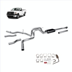 high performance exhaust cat back for 2009-2014 Ford F-150 with 4.6L/5.0L or 5.4L