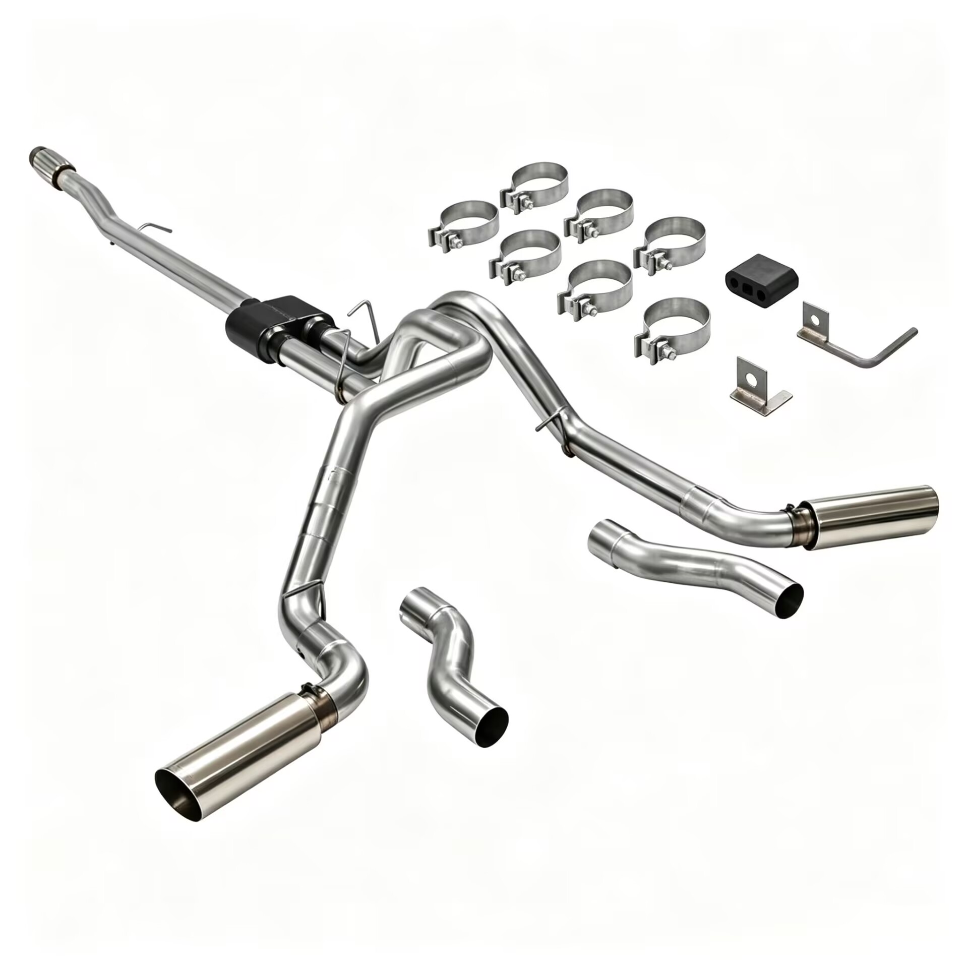 Cat-Back Exhaust for 2020-26 Silverado 1500 5.3L T1 Body - Image 2