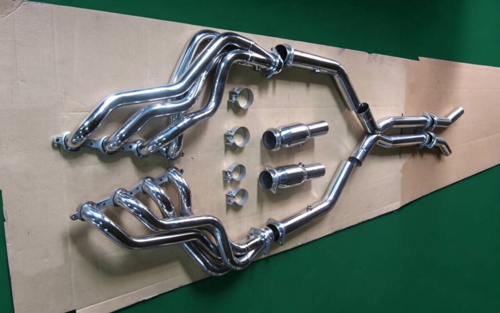 OEM/ODM stainless steel long-tube headers with X-pipe cat-back exhaust system